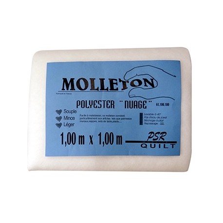 Molleton polyester Nuage 1 m x 1 m