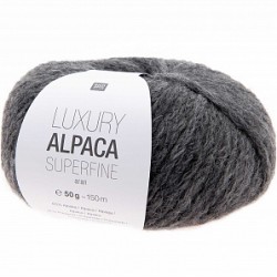 Rico Design - Laine Luxury Alpaca Superfine aran - Couleur Gris moyen ou 004