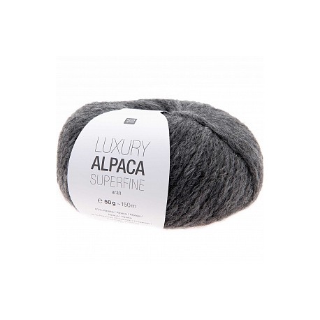 Rico Design - Laine Luxury Alpaca Superfine aran - Couleur Gris moyen ou 004