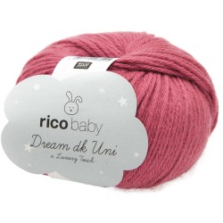 Rico Design - Rico Baby Dream Dk uni coloris bordeaux
