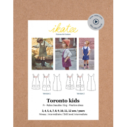 Ikatee : Pochette patron de couture TORONTO Kids robe 3-12