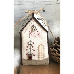 Mini kit de patchwork - Maisonnette lumineuse "Noël"