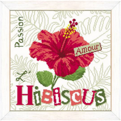 Lilipoints - Fiche de point de croix L'Hibiscus