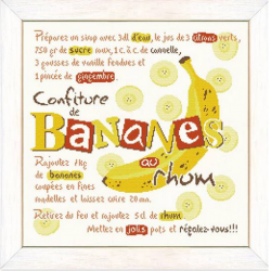 Lilipoints - Fiche de point de croix la Banane