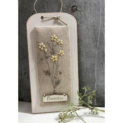 The Bee Company : Kit broderie planche botanique Bouton d'Or