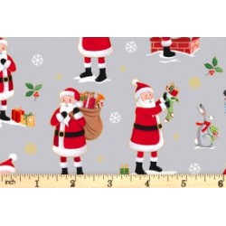 Makower : Tissu coton Classic Christmas