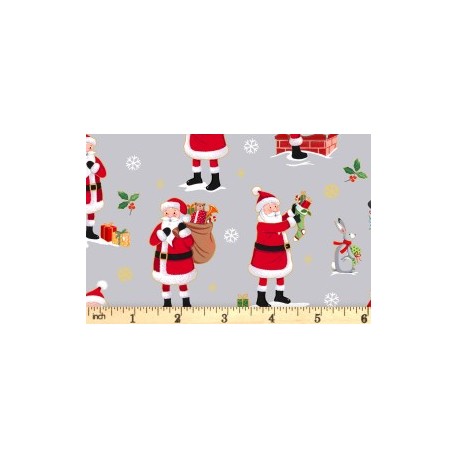 Makower : Tissu coton Classic Christmas