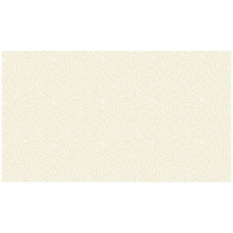 Makower : Tissu coton Essential White on cream mini Leaf