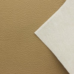 Tissu simili cuir de 50cm x 70cm marron doré