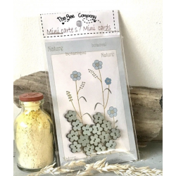 The bee company - Carte de voeux et mini boutons fleurs