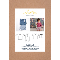 Ikatee : Pochette patron de couture SACHA Pyjama mixte 3-12A