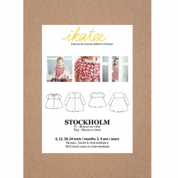 Ikatee : Pochette patron de couture STOCKHOLM-Blouse + Robe 6M-4A