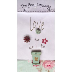 The bee company - Boutons "Love"