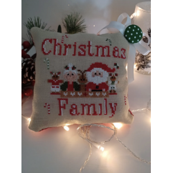 The Little Boot Stitch - Fiche de point de croix "Christmas family"