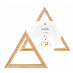 Rico Design - Tambour triangle à broder en bois 27,7 cm x 24 cm