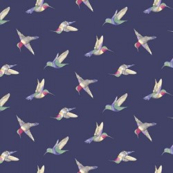 Tissu Coton premium Hummingbird Blue