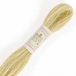 Fil de laine organique DMC Eco Vita 360 coloris 201 (Gaude crémeuse)