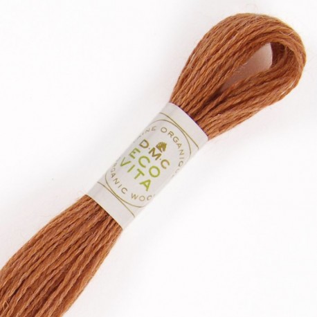 Fil de laine organique DMC Eco Vita 360 coloris 304 (Cachou mangue)