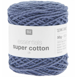 Rico Design : Essentials Super Cotton DK - bleu