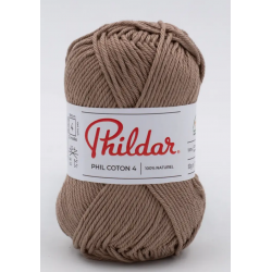 Phildar- Phil coton 4 coloris Chanvre