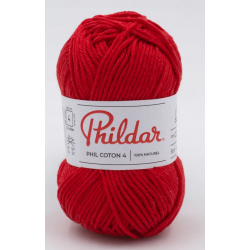 Phildar- Phil coton 4 coloris cerise