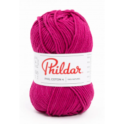 Phildar- Phil coton 4 coloris Bougainvillier