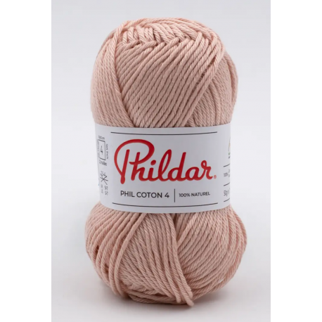 Phildar- Phil coton 4 coloris lait de rose