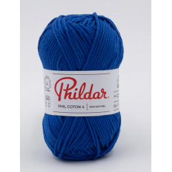 Phildar- Phil coton 4 coloris Outremer